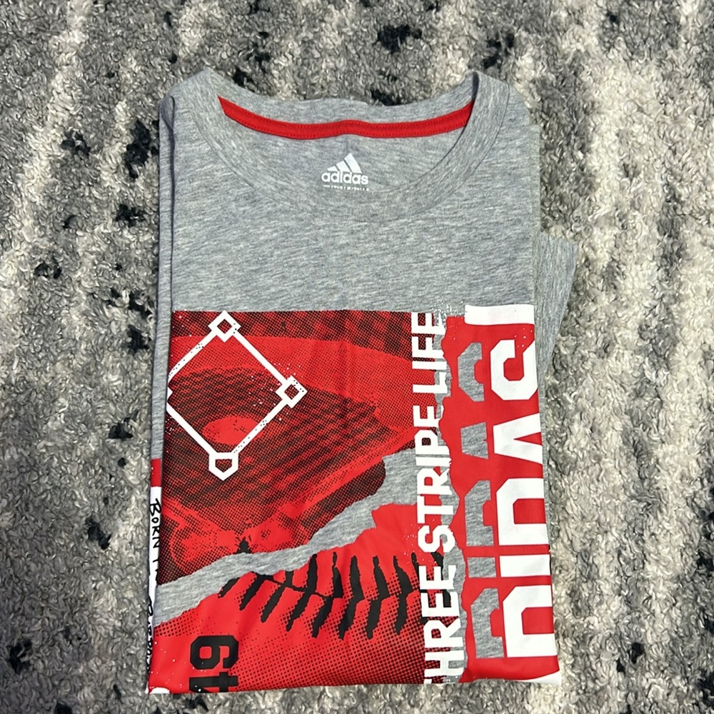 Adidas Youth Boys' Three Stripe Life T-Shirt - Picture 4 of 4